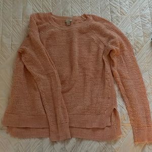 J. Crew coral sweater